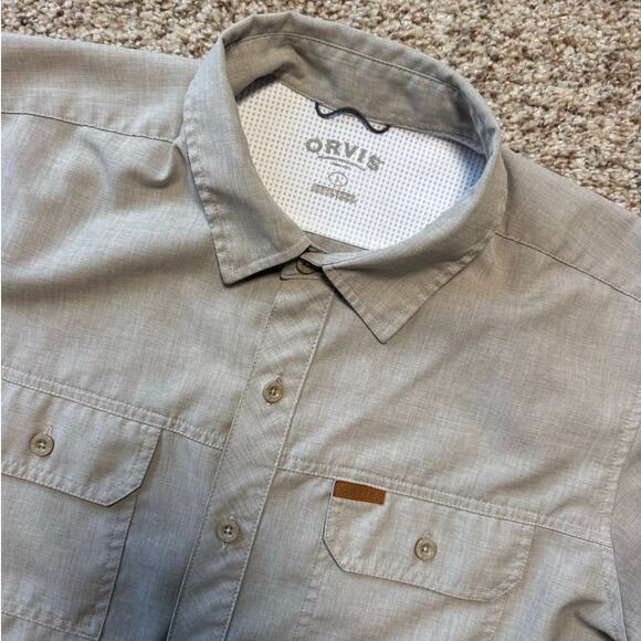 ORVIS Men's short sleeve shirt; Breathable & Lightweight Performance Material LG - Picture 7 of 7